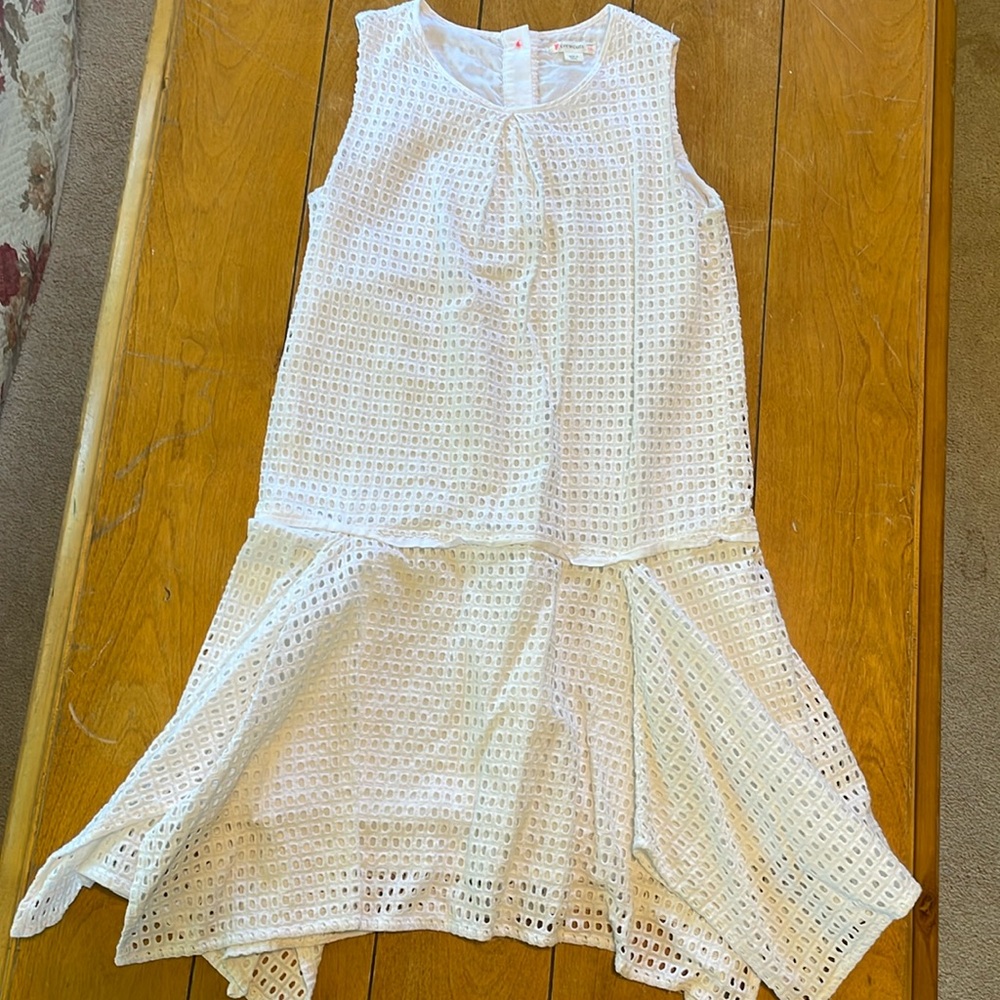 Crew Cuts white eyelet dress, size 10